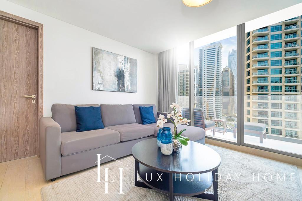 Lux Contemporary Suite With Full Marina View 6 دبي المظهر الخارجي الصورة