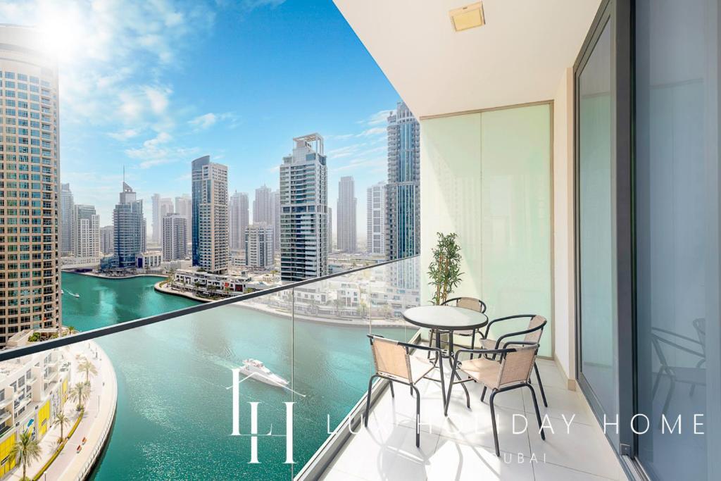 Lux Contemporary Suite With Full Marina View 6 دبي المظهر الخارجي الصورة