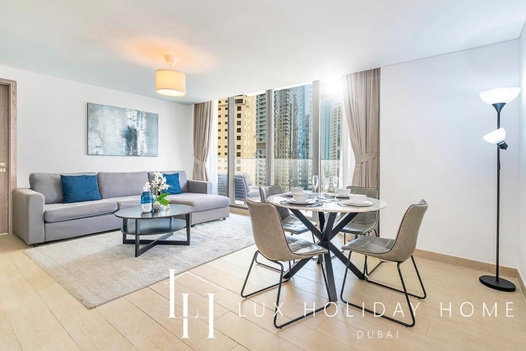 Lux Contemporary Suite With Full Marina View 6 دبي المظهر الخارجي الصورة