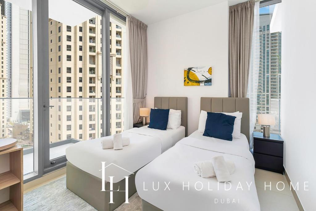 Lux Contemporary Suite With Full Marina View 6 دبي المظهر الخارجي الصورة
